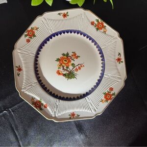 Vintage collector Schumann Bavaria Dresden pattern Floral Porcelain Dinner Plate